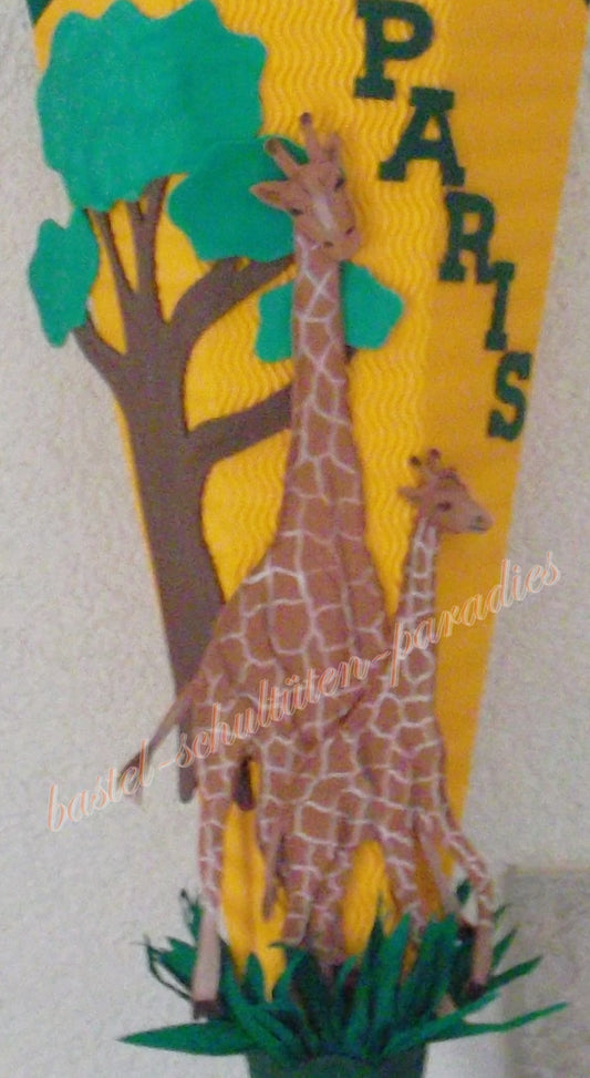 Bastelanleitung Giraffen (nur Motiv)