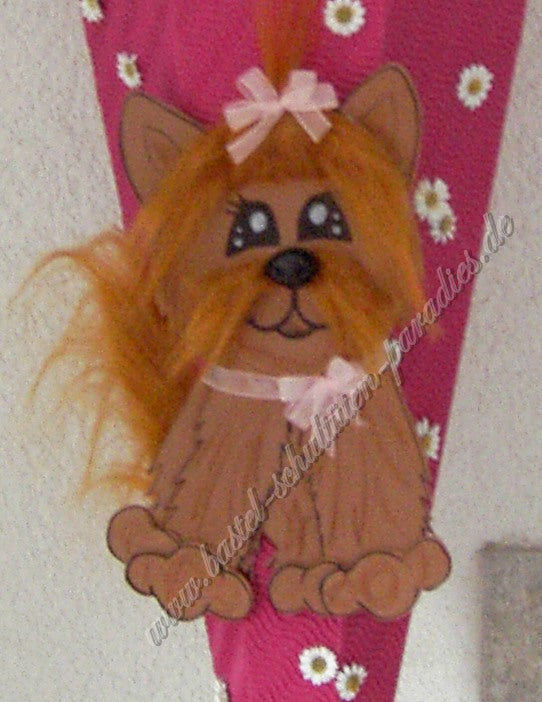 Bastelanleitung Hund braun (nur Motiv)
