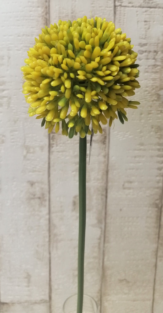Allium / Blütenball gelb 7/44cm künstlich