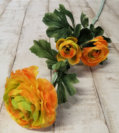 Basteln Dekorieren Ranunkel  künstliche Blumen