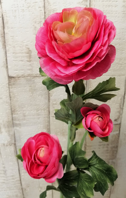 Basteln Dekorieren Ranunkel  künstliche Blumen
