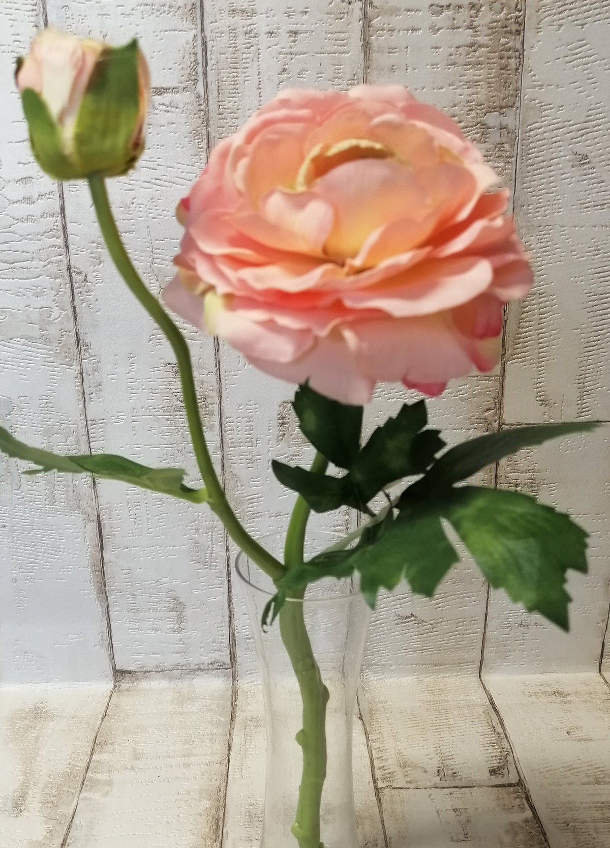 Ranunkel lachs/rosa 34cm künstlich