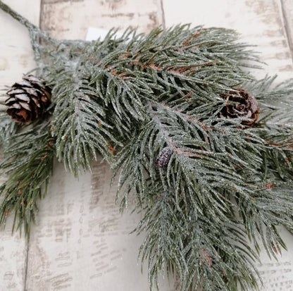 Tannenzweig gefrostet 37/21cm künstlich