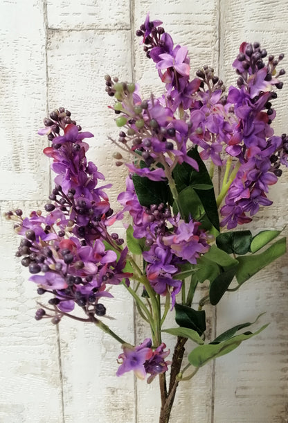 Flieder langstielig lila 88cm künstliche Blumen Dekoration Frühjahr Sommer