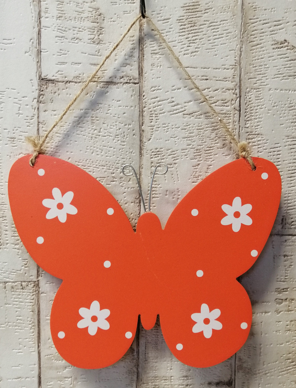 Holz - Schmetterling 16x20cm orange zum Basteln und Dekorieren