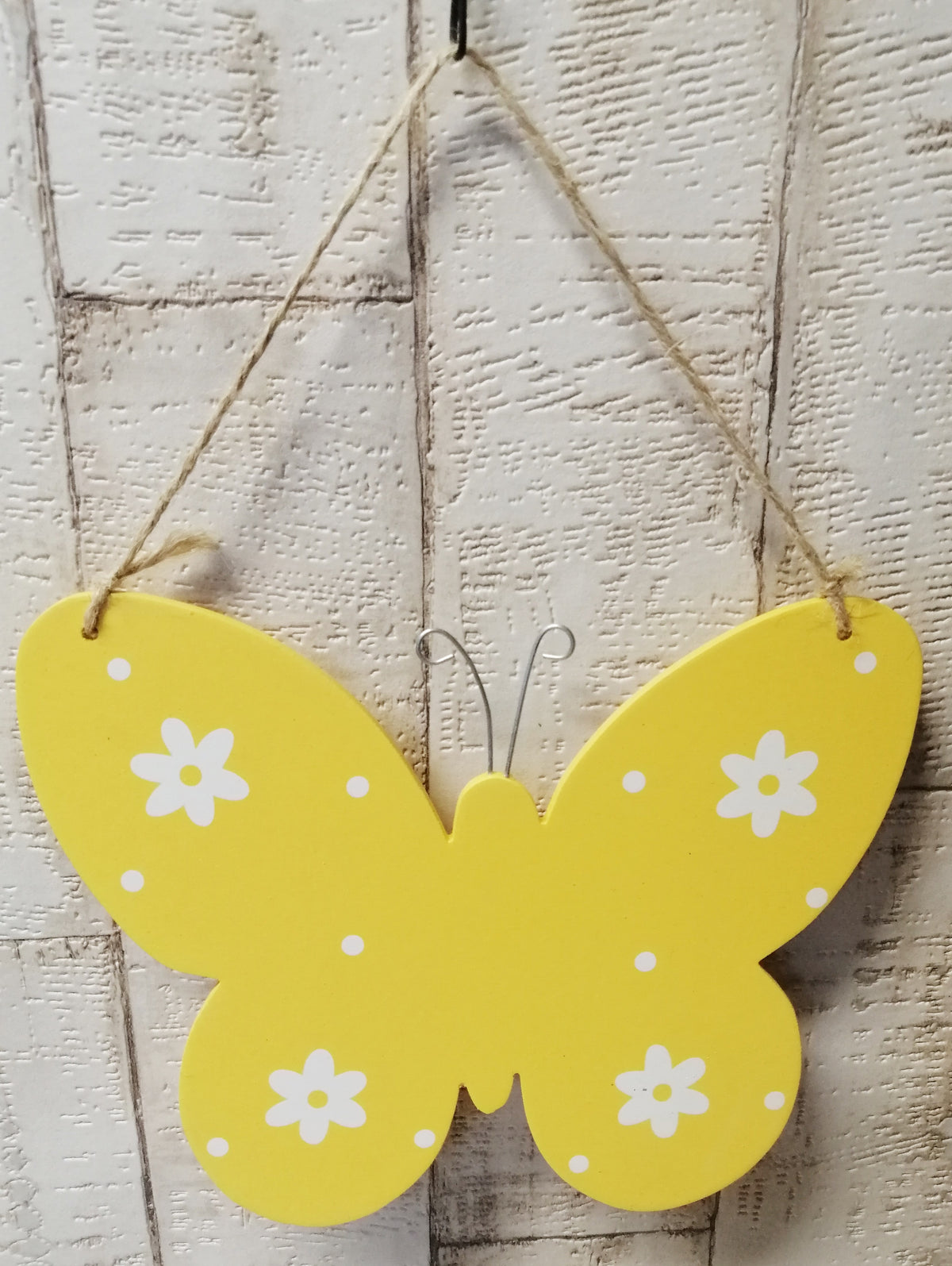 Holz - Schmetterling 16x20cm gelb zum Basteln und Dekorieren