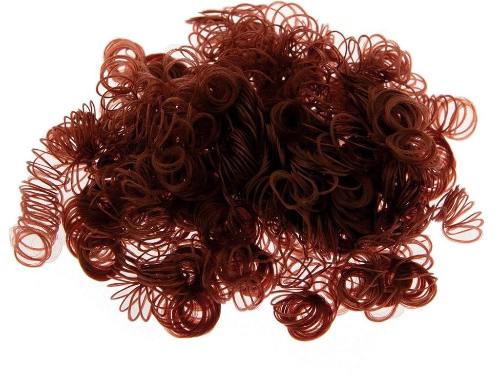 Kunsthaarlocken Puppenhaar dunklebraun 15g zum Basteln und Dekorieren