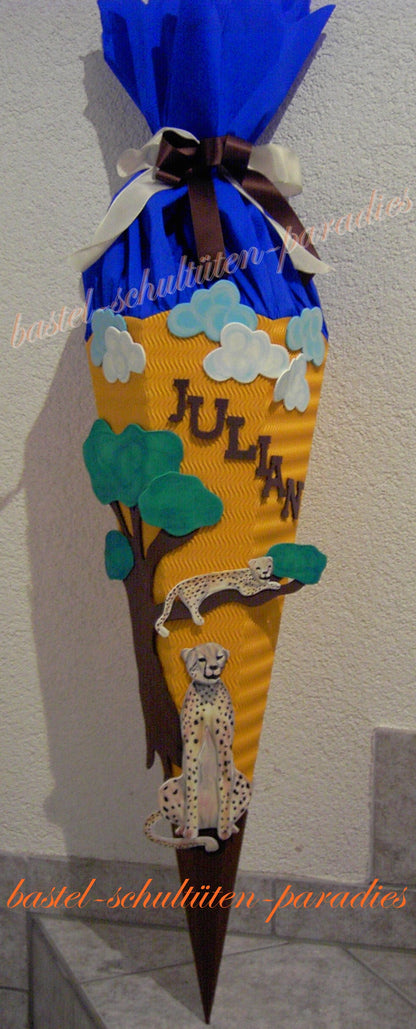 Schultüten Bastelset Leopard