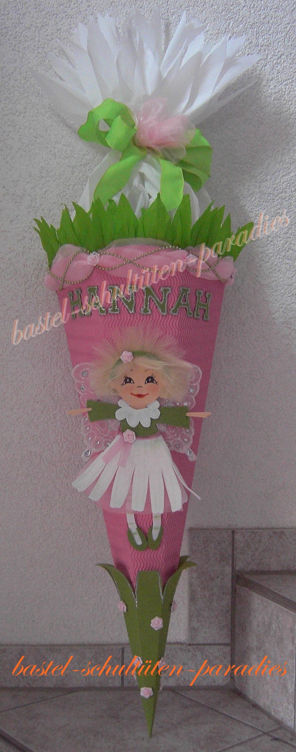 Bastelset Elfe Margarite rosa-grün-weiß