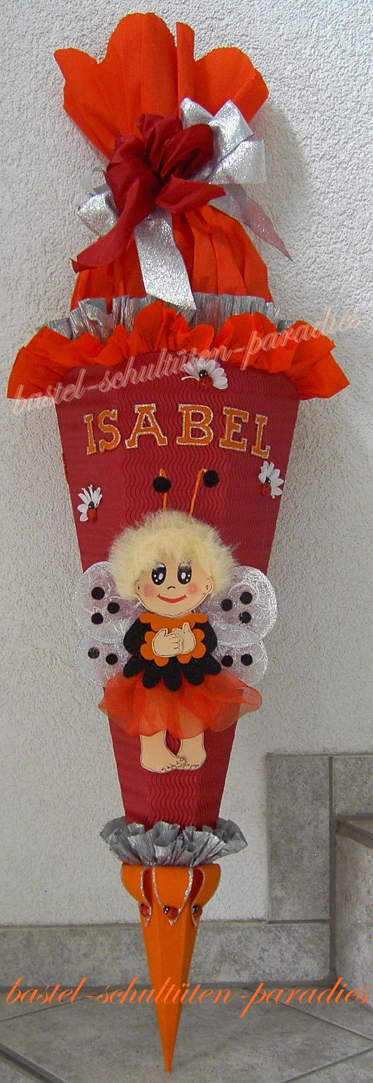 Bastelset Elfe Marienkäfer rot-orange