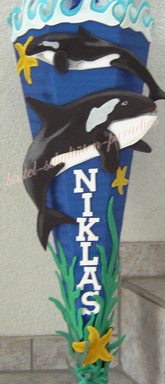 Bastelanleitung Orca (nur Motiv)