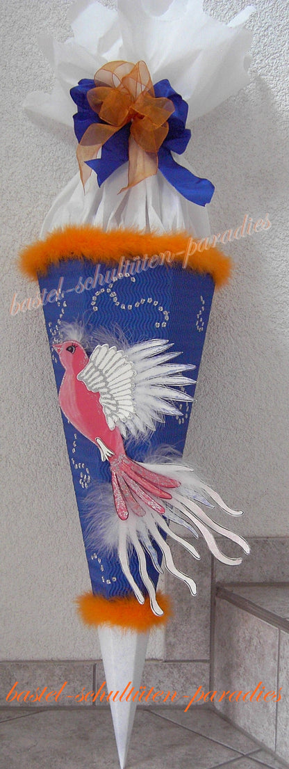 Schultüten Bastelset Paradiesvogel