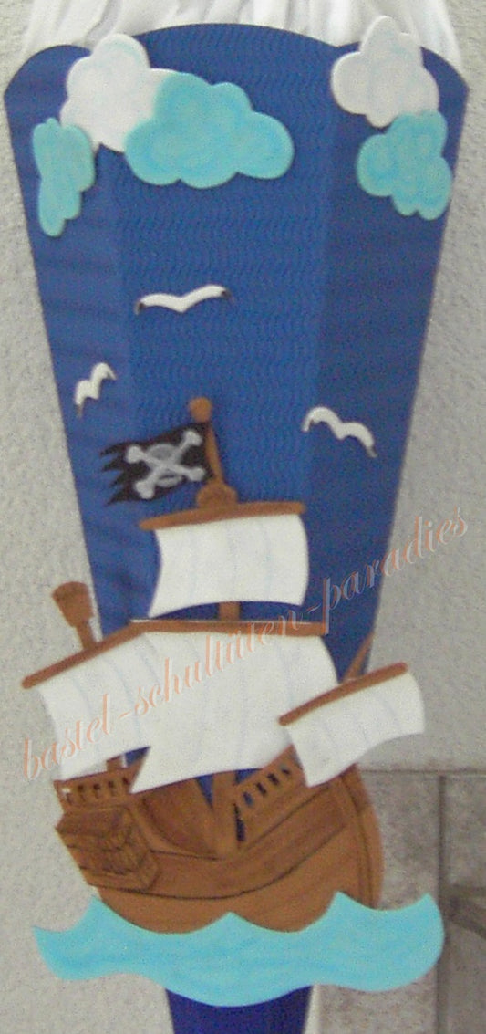 Bastelanleitung Piratenschiff (nur Motiv)