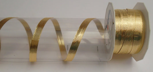 Dekoband gold 10mm breit 25M/Rolle