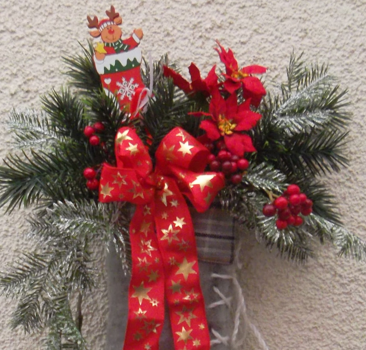 Türkranz Weihnachten Stiefel