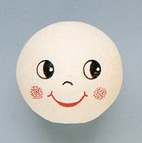 Wattekopf 3cm mit Gesicht