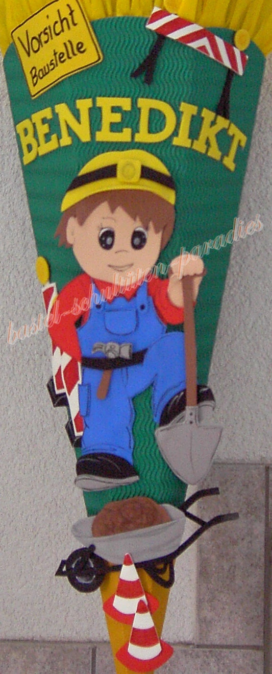Bastelanleitung Bauarbeiter (nur Motiv)