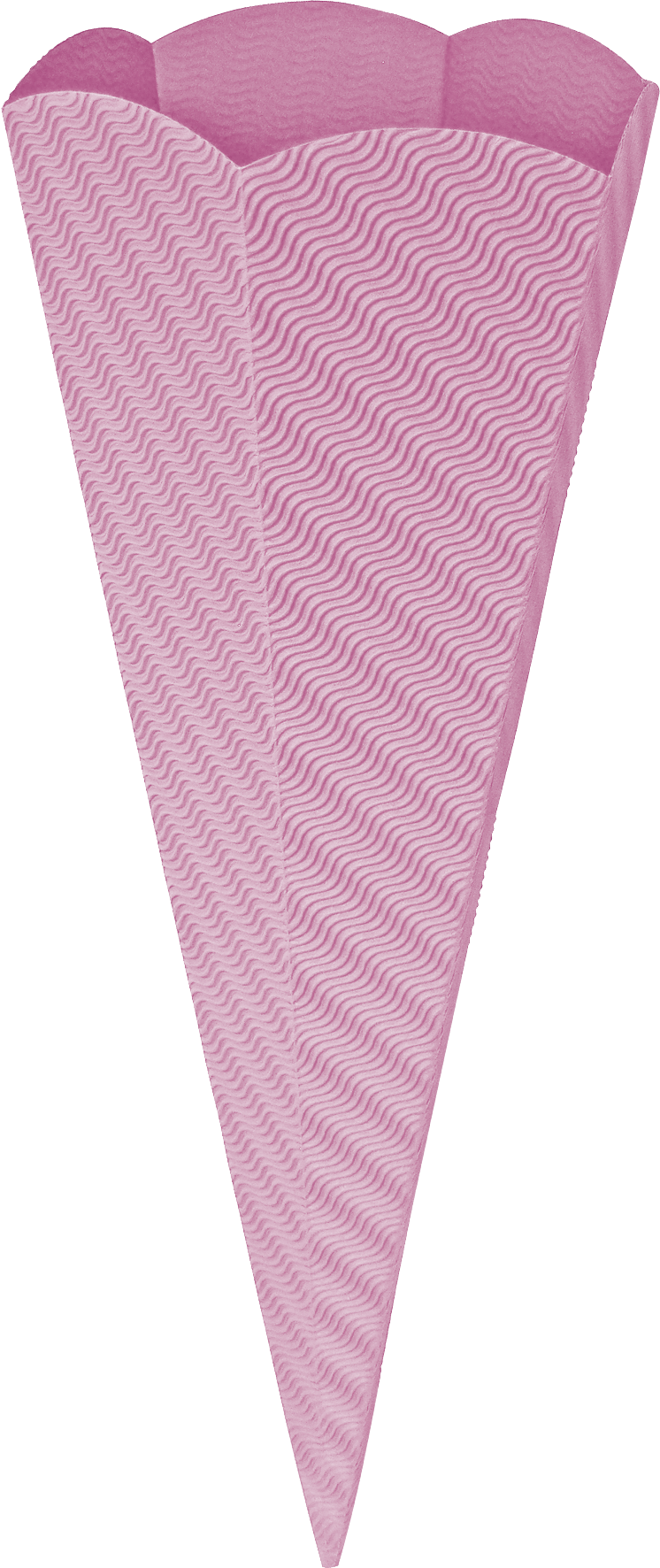 3D Schultütenrohling 68cm rosa/2