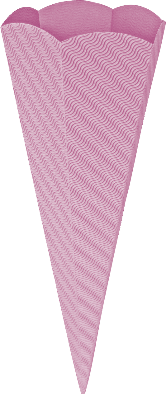 3D Schultütenrohling 68cm rosa/2