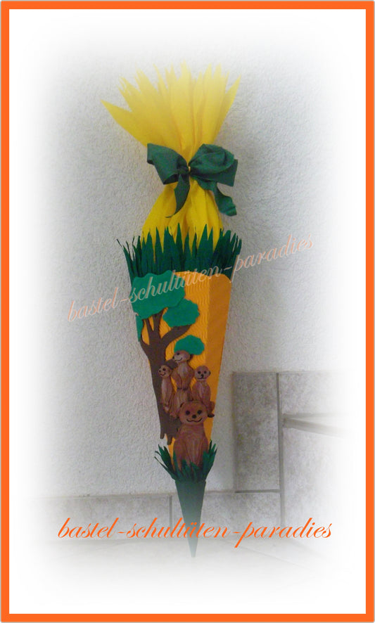 Bastelset Geschwistertüte Erdmännchen