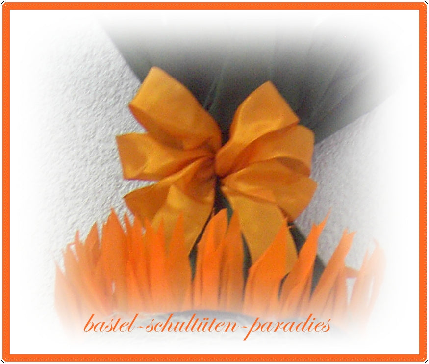 schultütenschleife orange