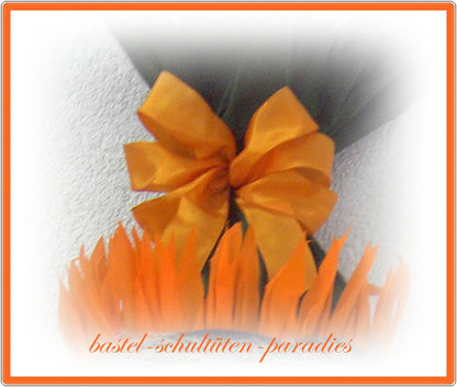 schultütenschleife orange