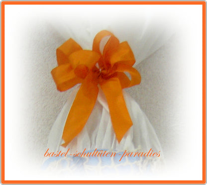Schultütenschleife orange