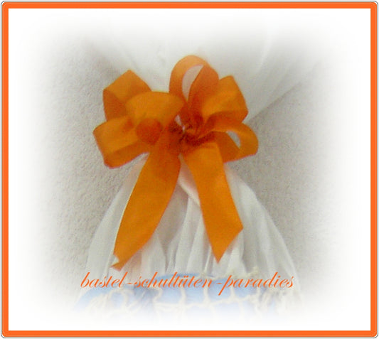 Schultütenschleife orange