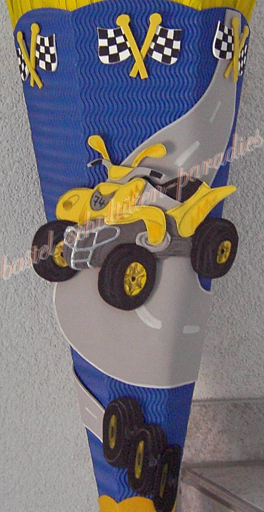 Bastelanleitung Quad gelb (nur Motiv)