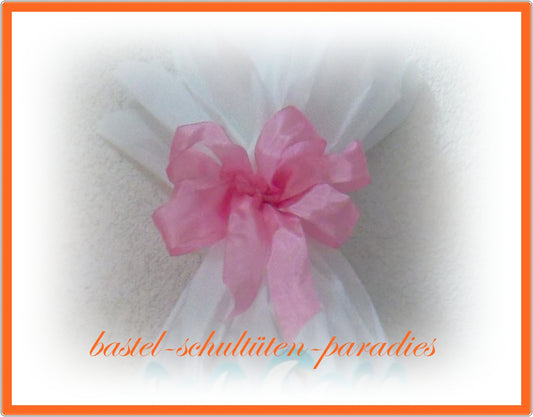Schultütenschleife rosa