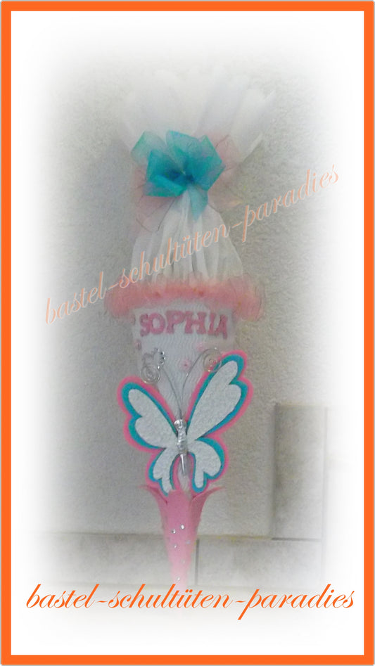 Bastelset Geschwistertüte Schmetterling 1