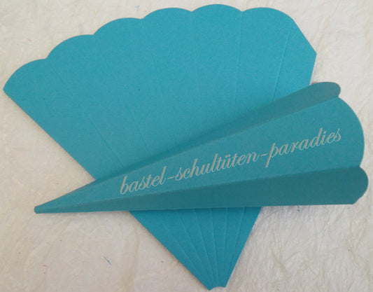 Schultütenrohling 23cm hellblau
