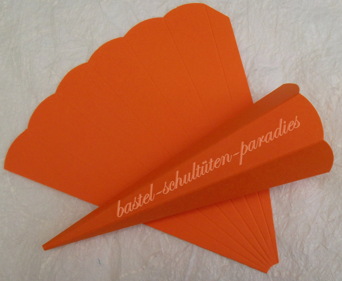 Schultütenrohling 18cm orange