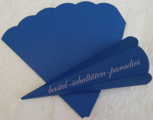 Schultütenrohling 23cm blau