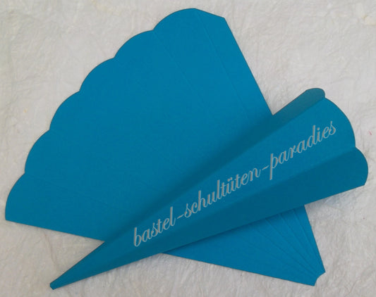 Schultütenrohling 18cm californiablau (Türkis)