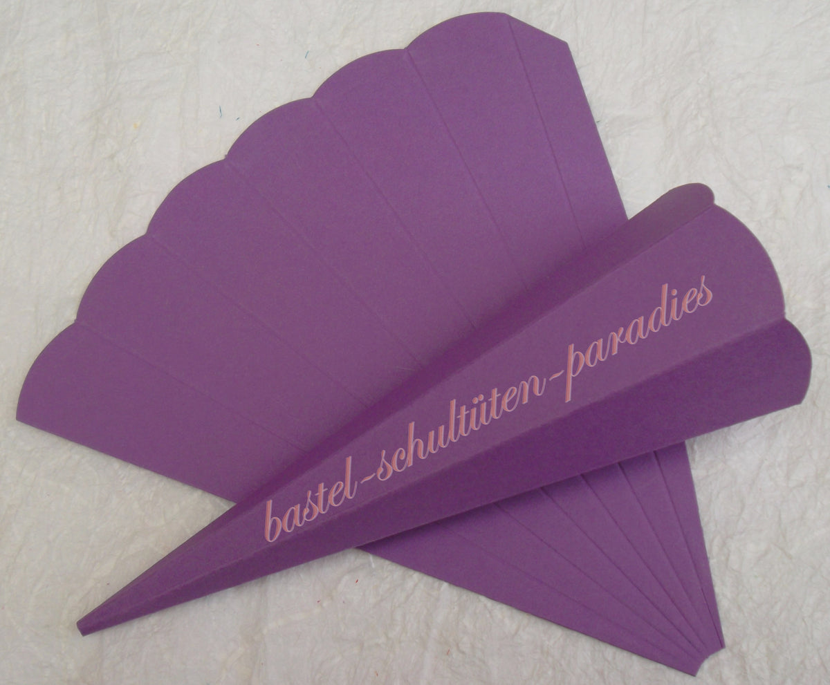 Schultütenrohling 18cm lila