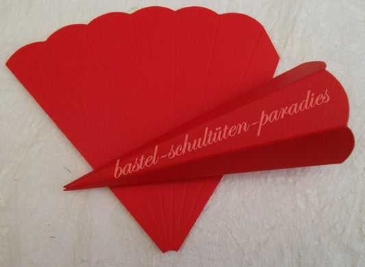 Schultütenrohling 23cm rot