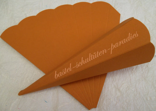 Schultütenrohling  14cm rehbraun