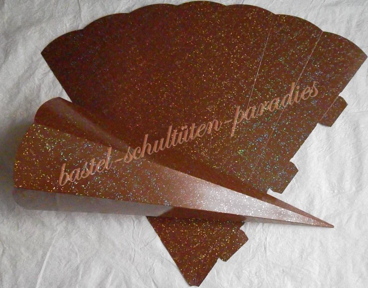 Schultütenrohling "Diamant" 70cm braun