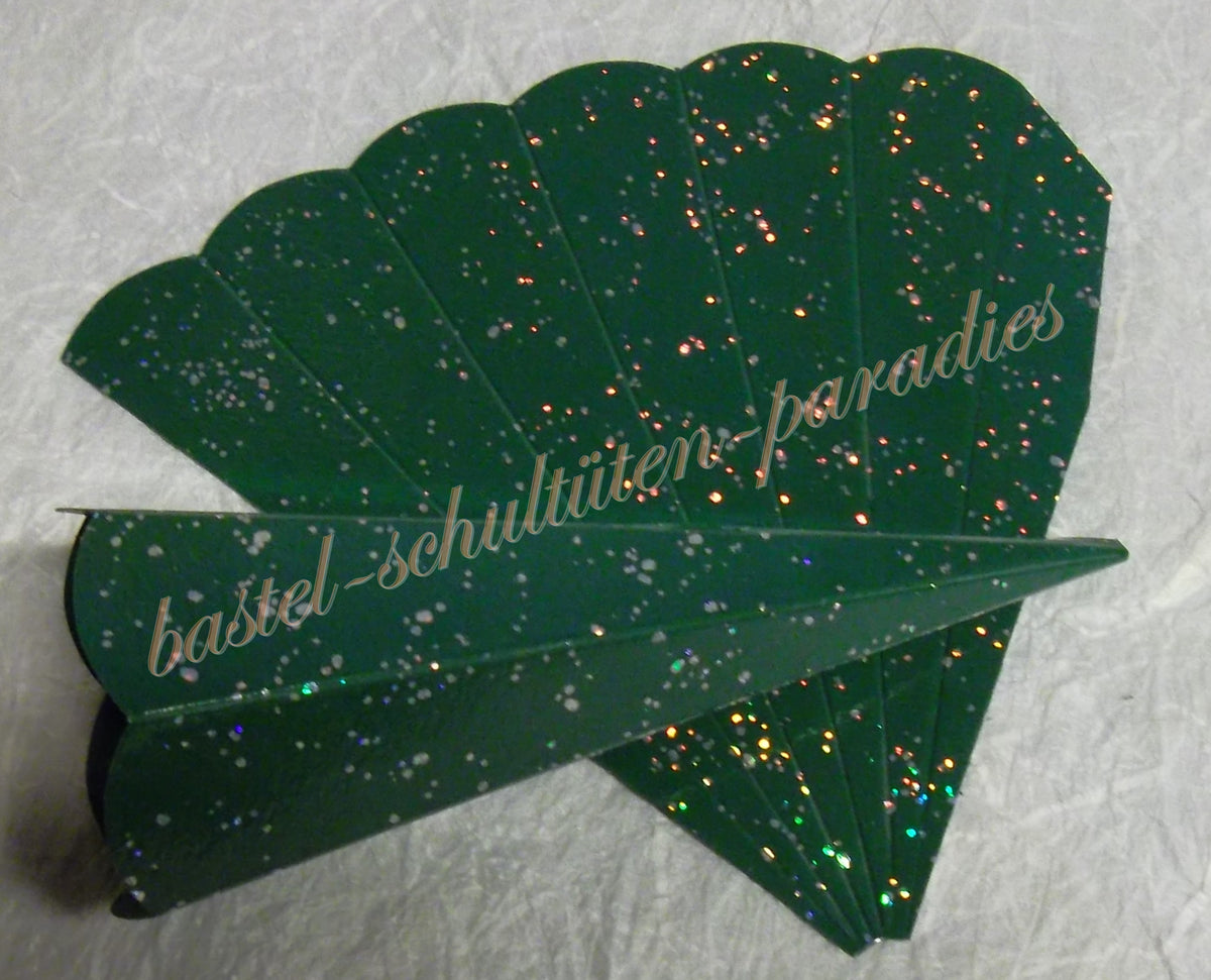 Schultütenrohling "Diamant" 14cm grün