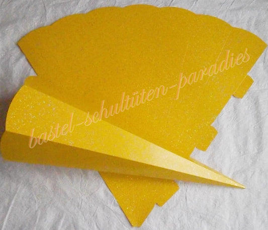 Schultütenrohling "Diamant" 70cm gelb