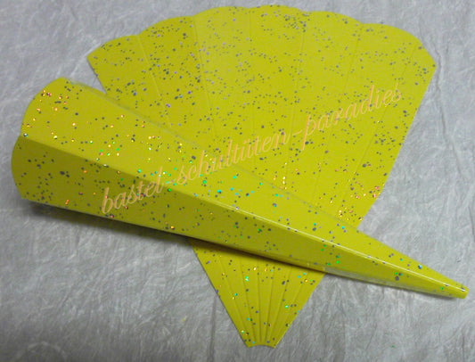 Schultütenrohling "Diamant" 18cm gelb