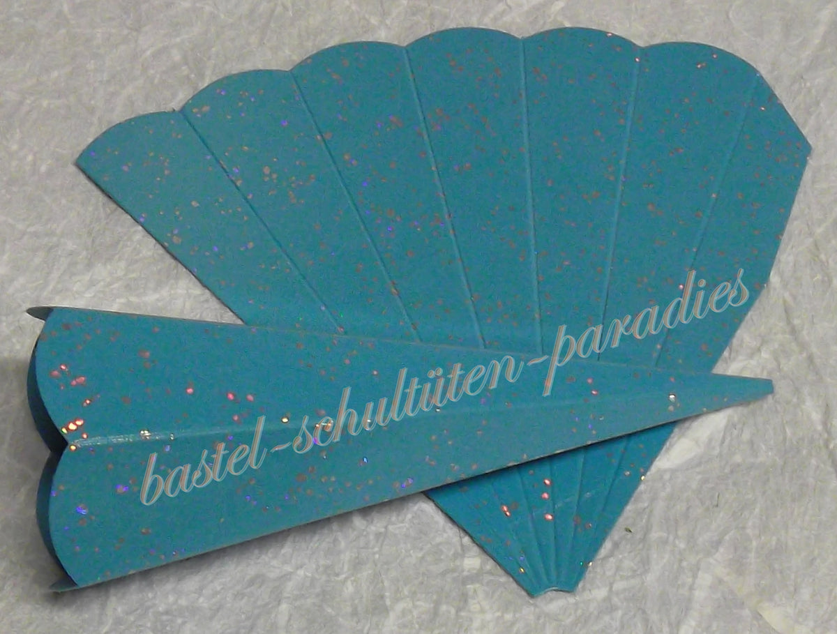 Schultütenrohling "Diamant" 14cm hellblau