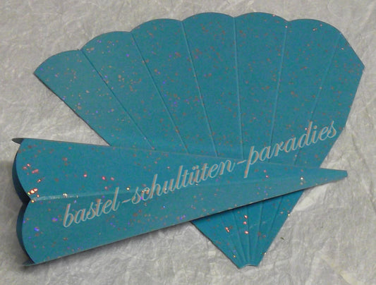 Schultütenrohling "Diamant" 14cm hellblau