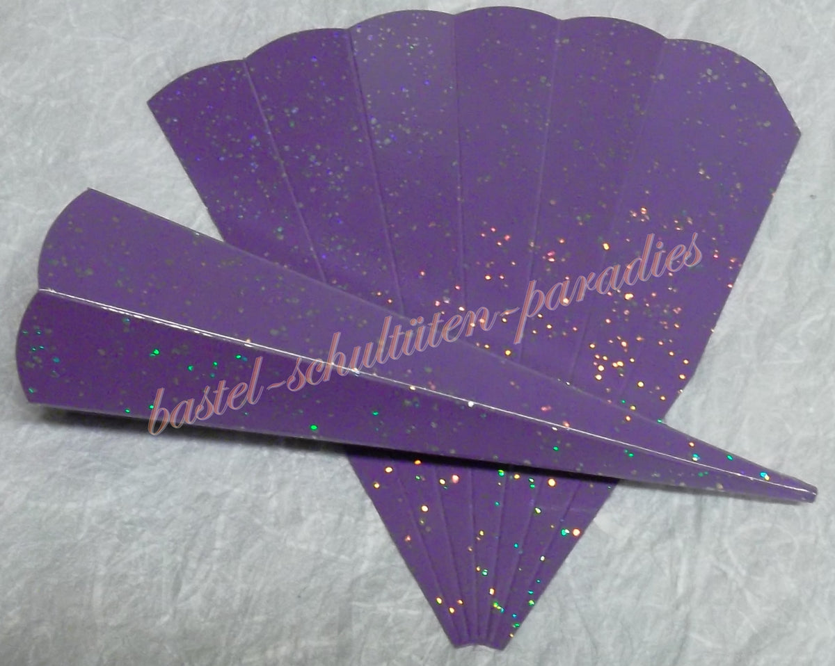 Schultütenrohling "Diamant" 18cm lila