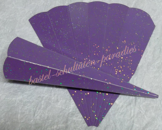 Schultütenrohling "Diamant" 18cm lila
