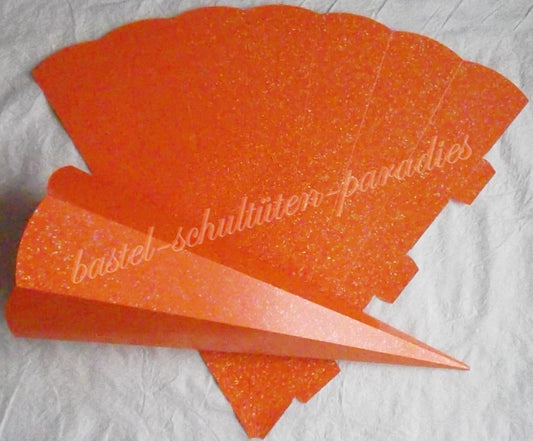 Schultütenrohling "Diamant" 70cm orange