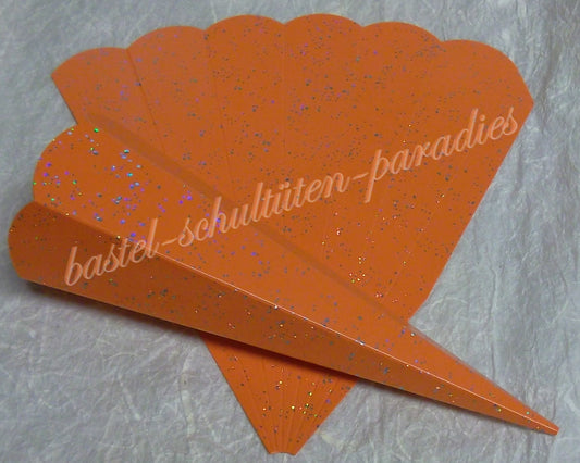 Schultütenrohling "Diamant" 23cm orange