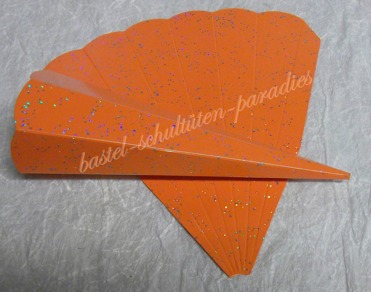 Schultütenrohling "Diamant" 18cm orange