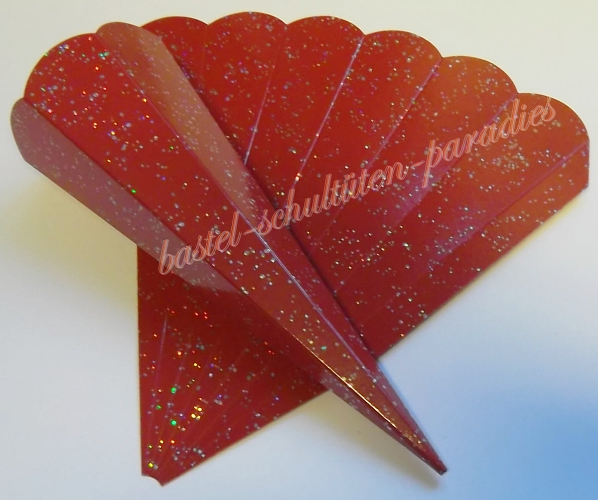 Schultütenrohling "Diamant" 23cm dunkelrot
